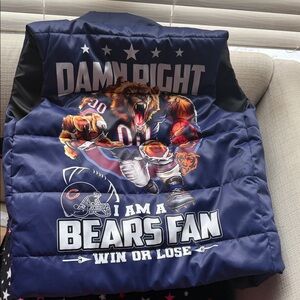 Bears Fan Vest Jacket - NEW
